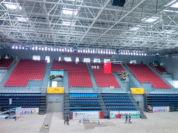 淄博电厂体育馆网架加工